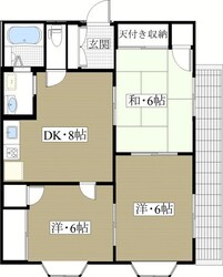 コーポサングリーンIIの物件間取画像